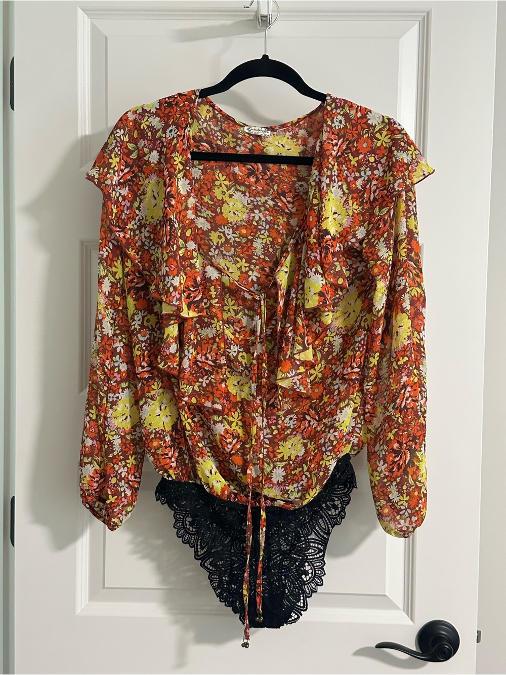Free People Say It To Me Bodysuit Blouse